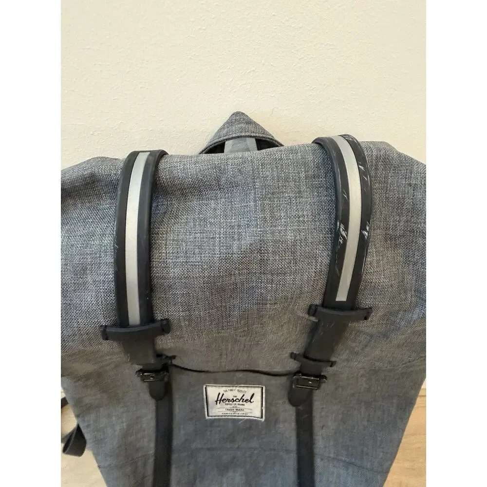 Herschel Little America Backpack Raven Crosshatch 30L Magnet Straps Academia
